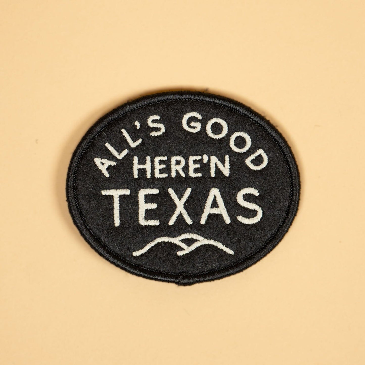 All's Good Patch Texas Hill Country Provisions Black