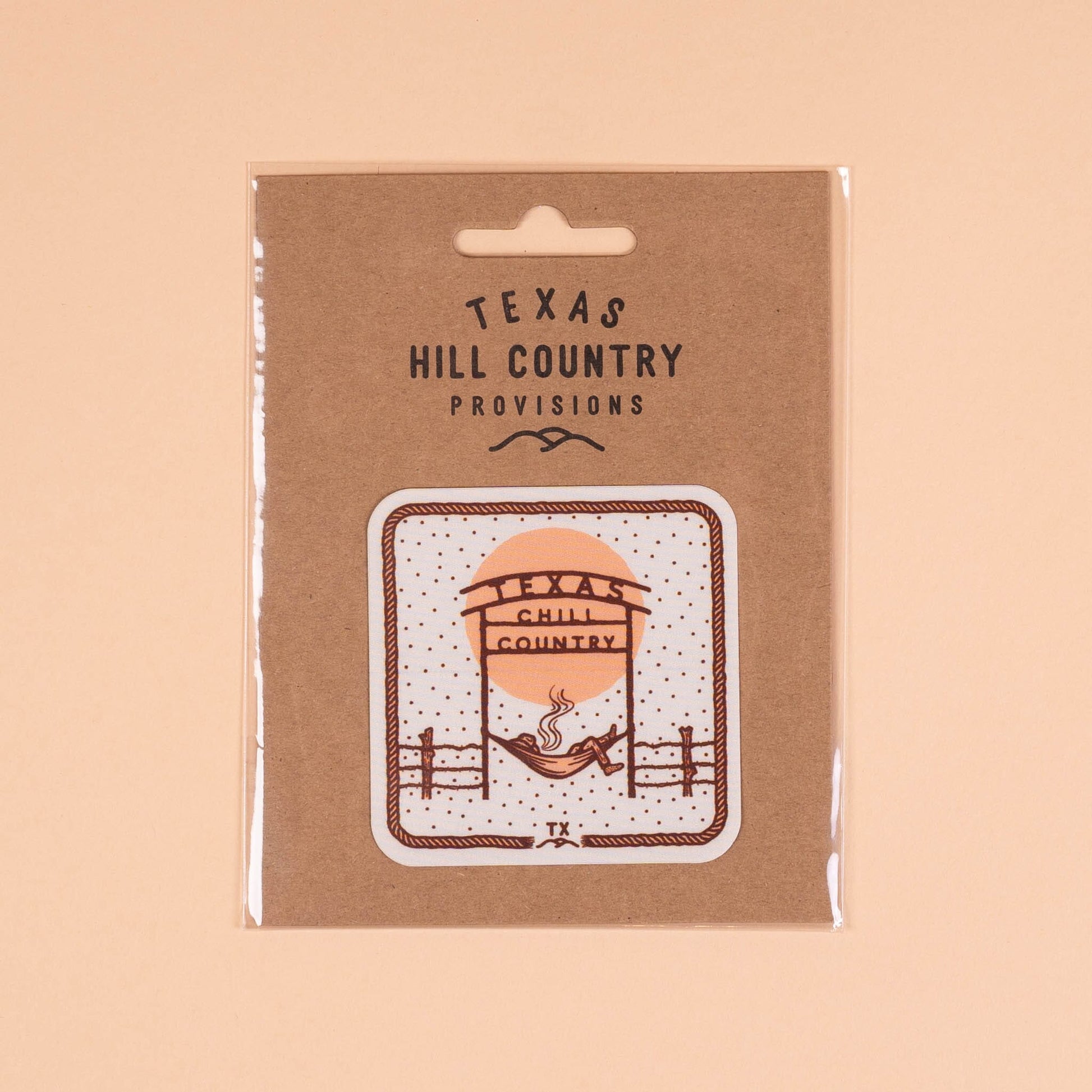 Chill Country Ranch Nylon Sticker Texas Hill Country Provisions Weatherproof Nylon 