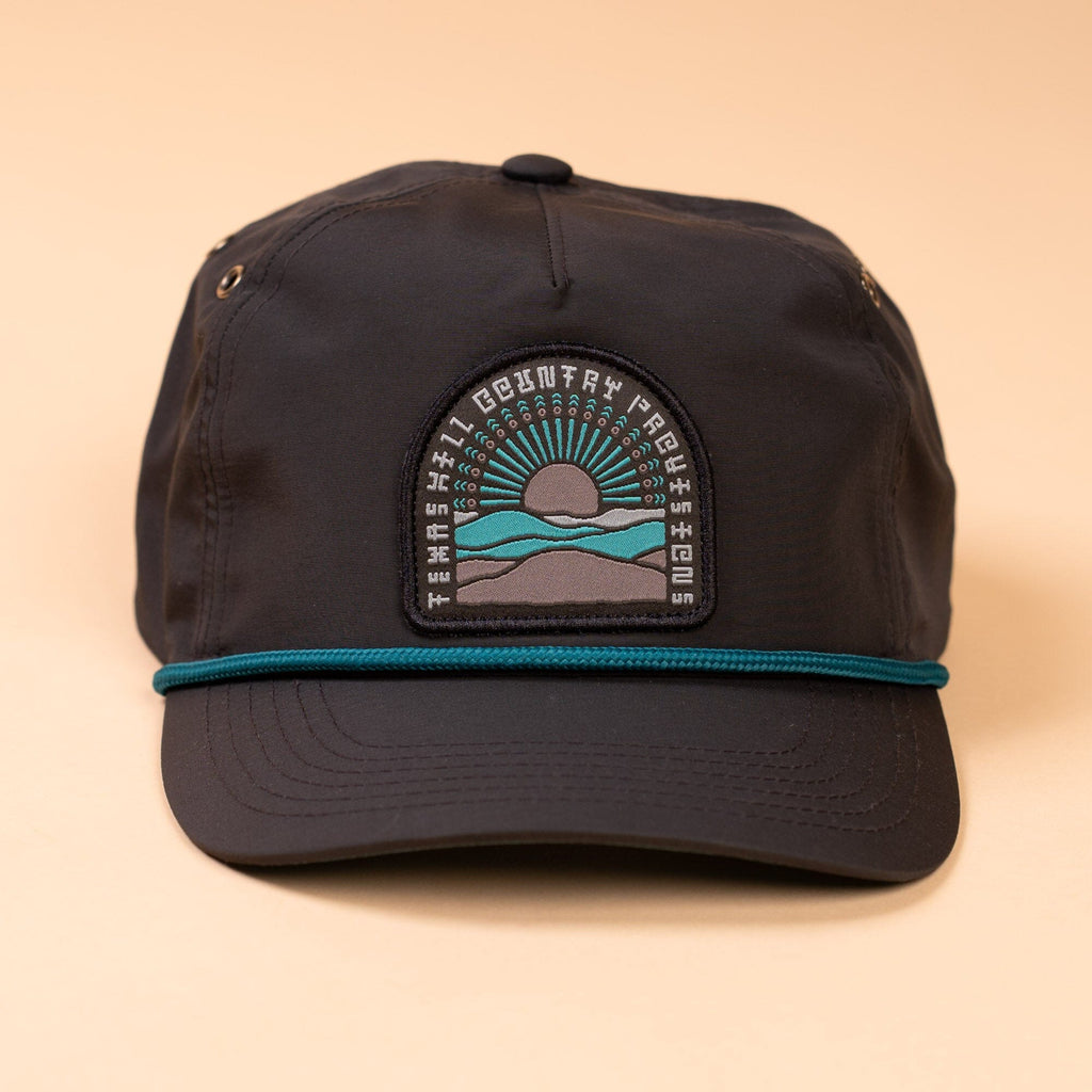 Eternal Sunshine Guadalupe Snapback Texas Hill Country Provisions Black Quick-Dry Nylon Mesh Flap