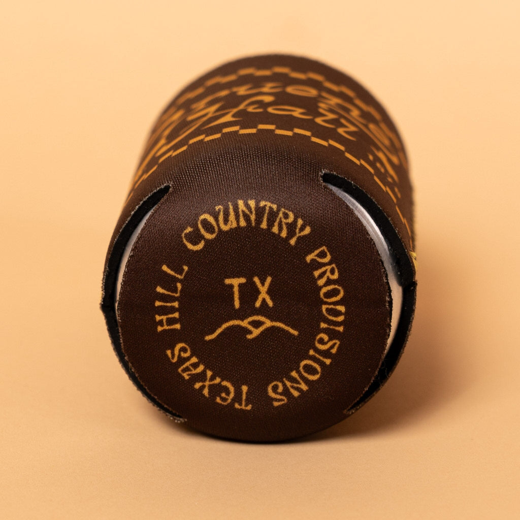 Feed & Seed Neoprene Can Sleeve Texas Hill Country Provisions 