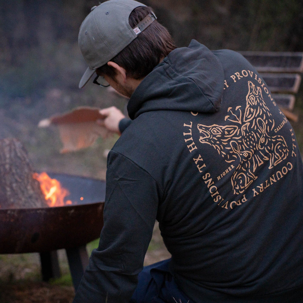 Higher Calling Campfire Hoodie Texas Hill Country Provisions 