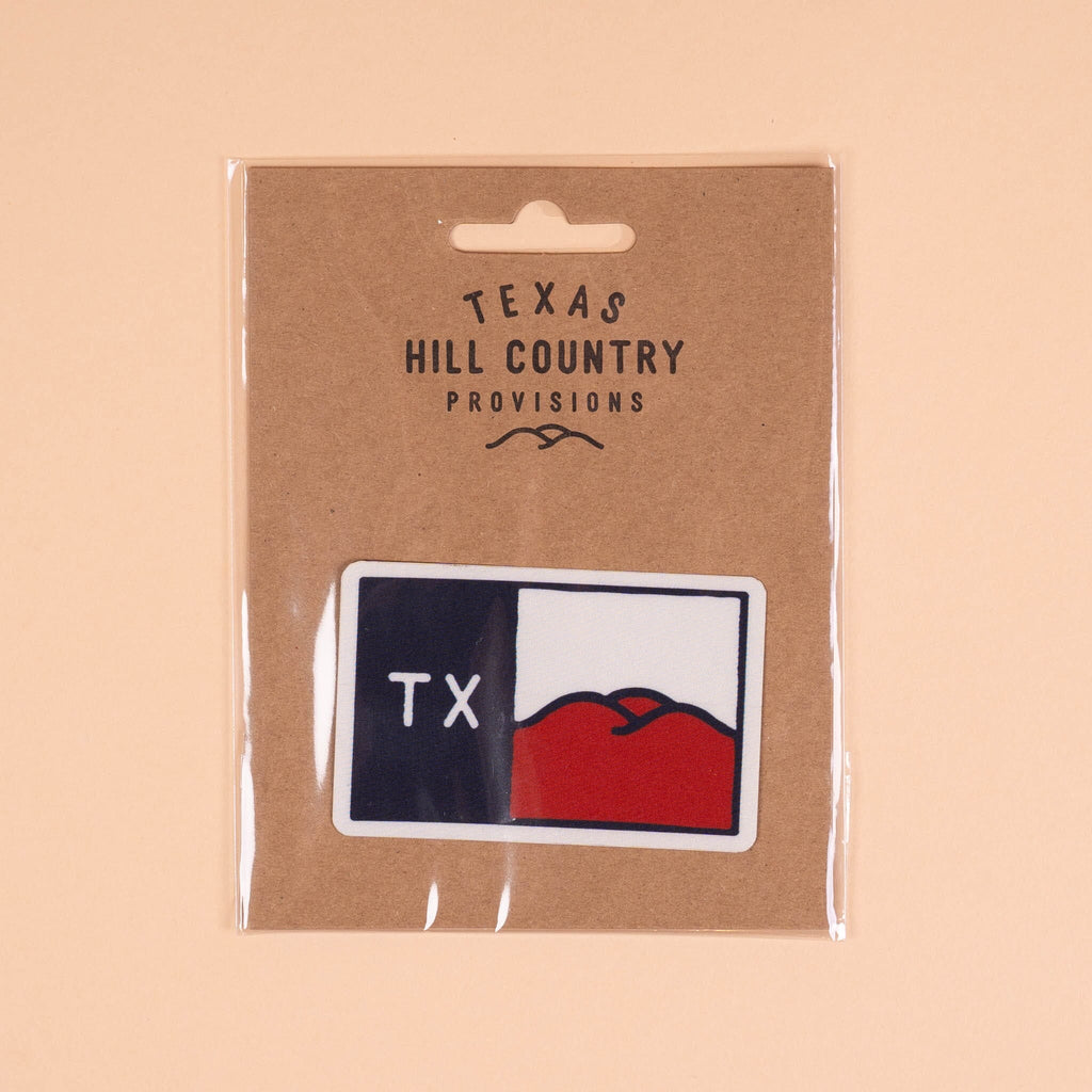 Hill Country Flag Nylon Sticker Texas Hill Country Provisions Weatherproof Nylon 