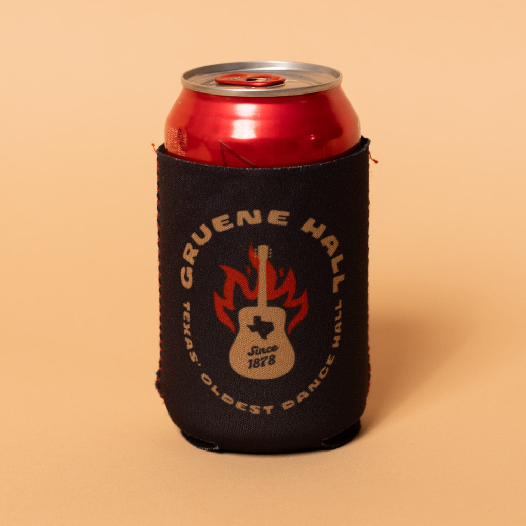 Hot Licks Neoprene Can Sleeve Texas Hill Country Provisions Black 