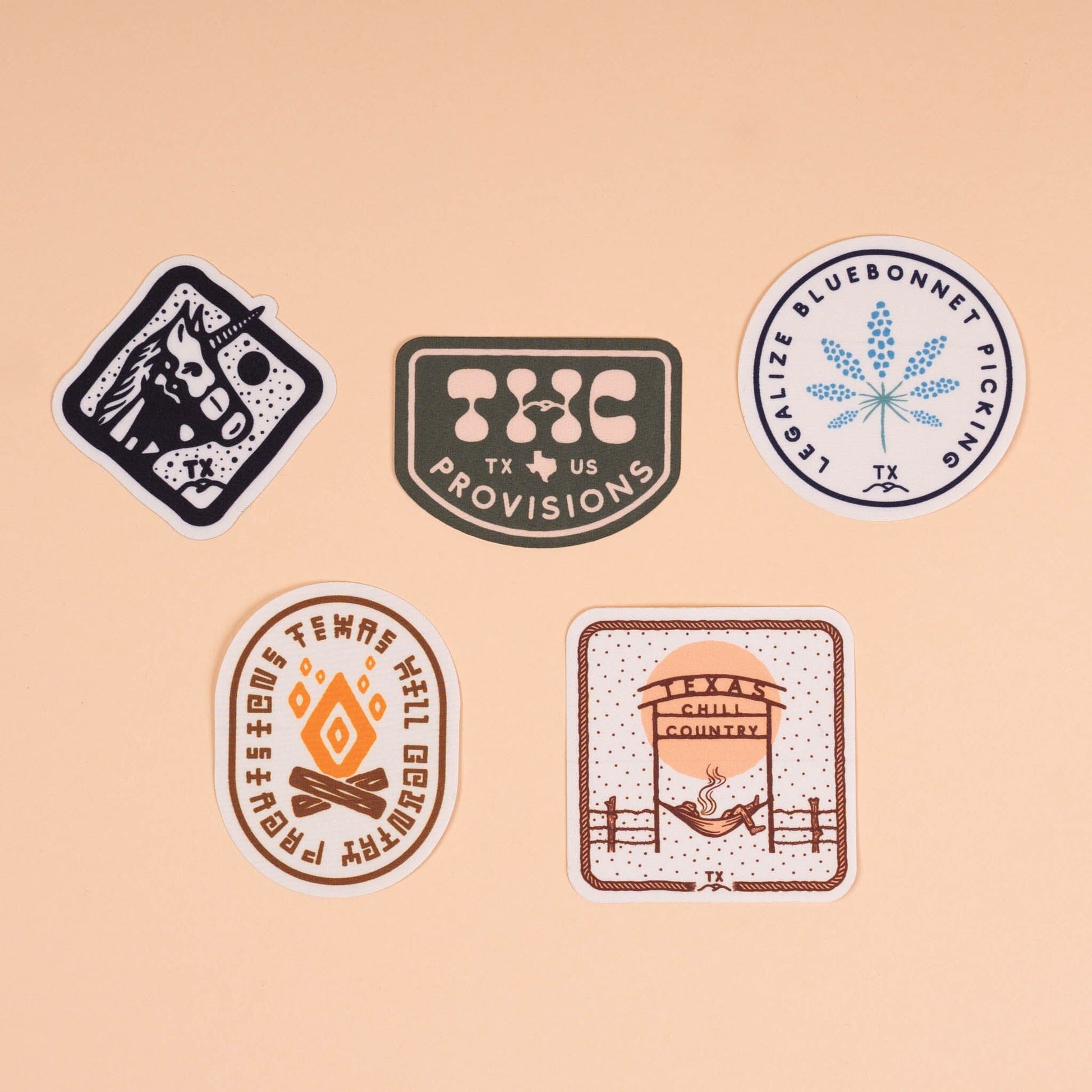 Sticker Pack V2 Nylon Sticker Texas Hill Country Provisions 