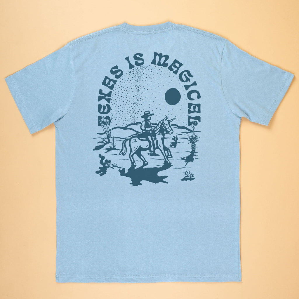 Texas Is Magical Feather Grass Tee Texas Hill Country Provisions Sky Blue S 