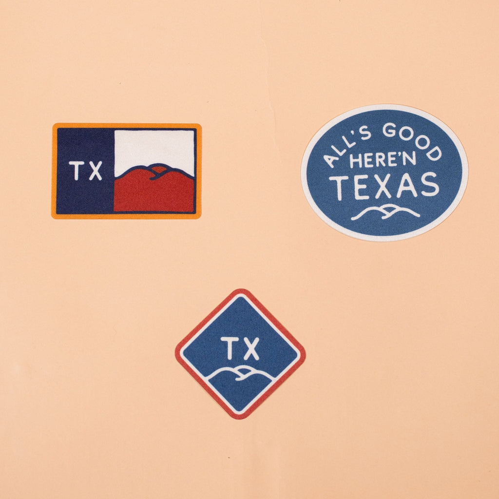 TX Pride Sticker Pack Nylon Sticker Texas Hill Country Provisions 