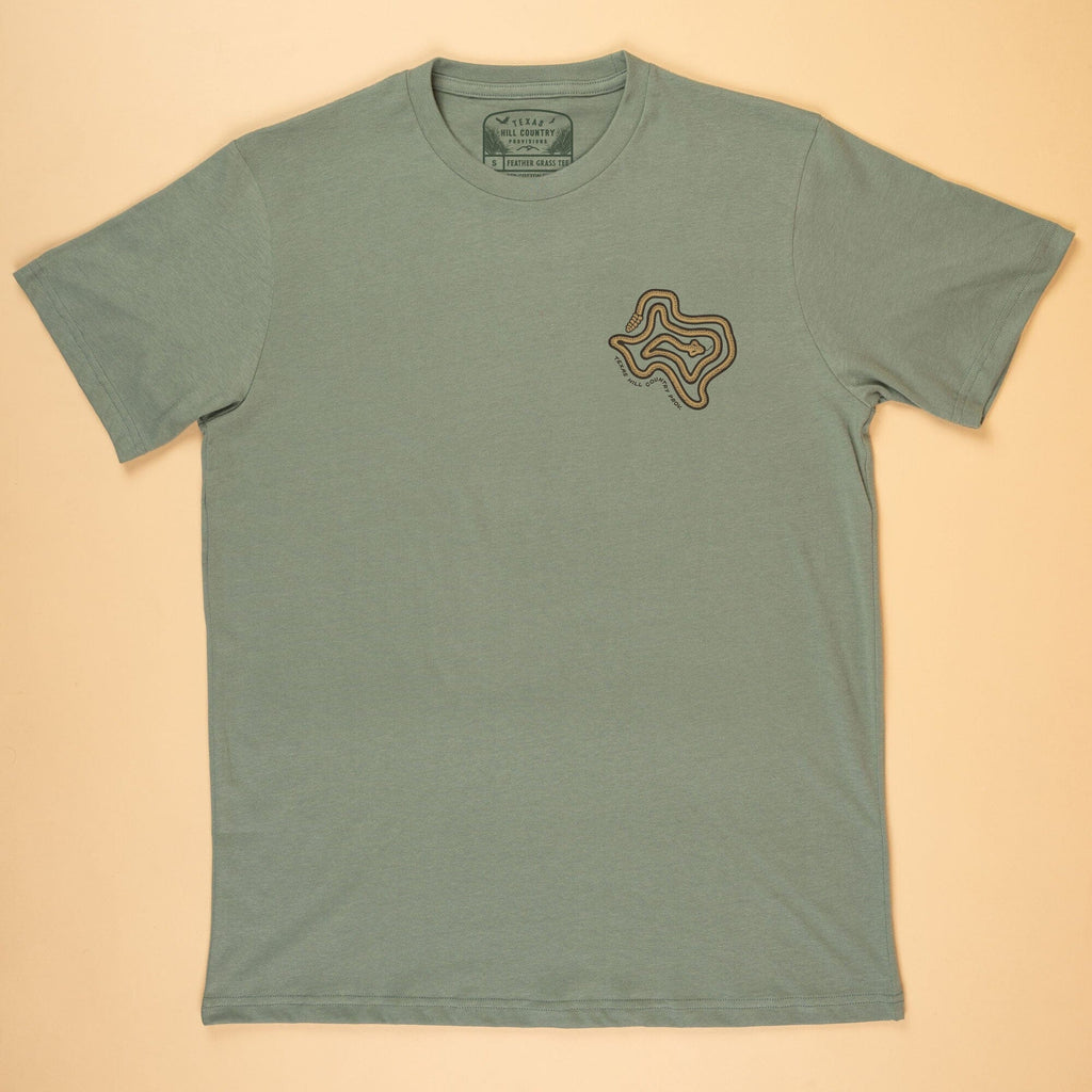 TX Rattler Feather Grass Tee Texas Hill Country Provisions 