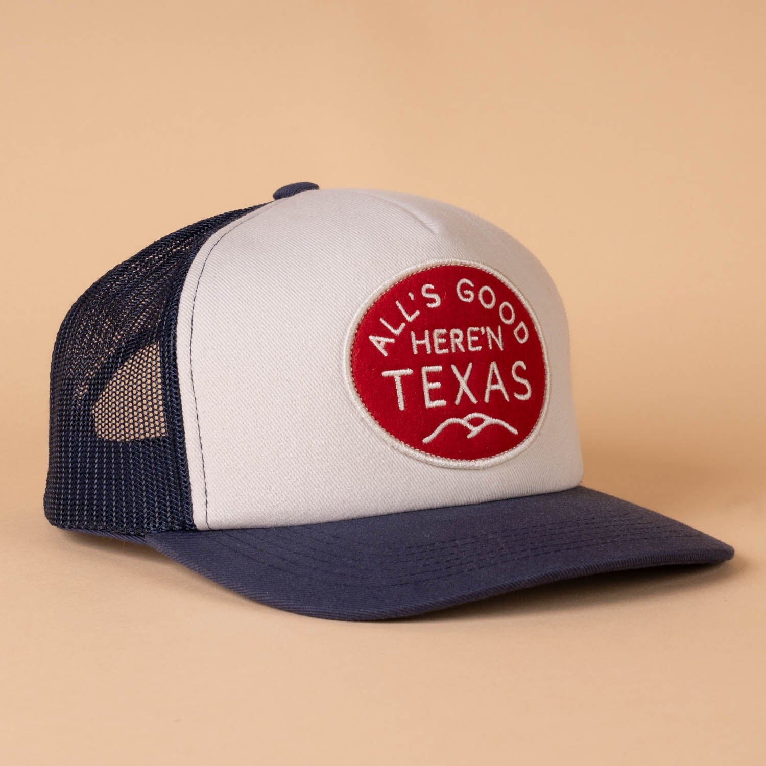 Classic Trucker Hat - Grassy C - Navy/White at Criquet