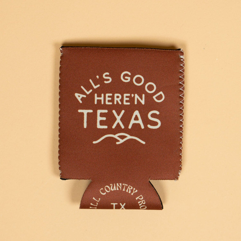All's Good Neoprene Can Sleeve Texas Hill Country Provisions 