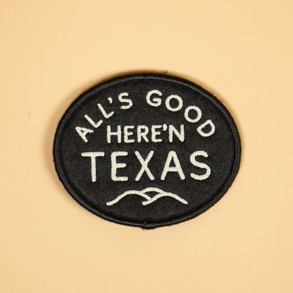 All's Good Patch Texas Hill Country Provisions Black 