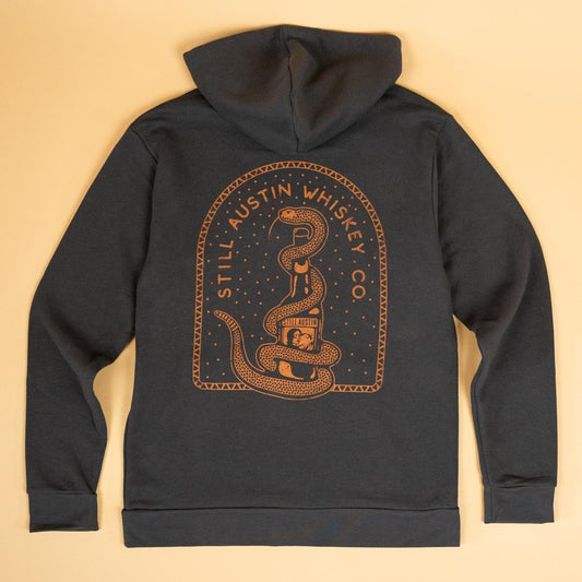 Beware of Snakes Campfire Hoodie Texas Hill Country Provisions Black S 