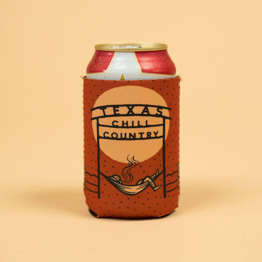 Chill Country Ranch Neoprene Can Sleeve Texas Hill Country Provisions Orange 