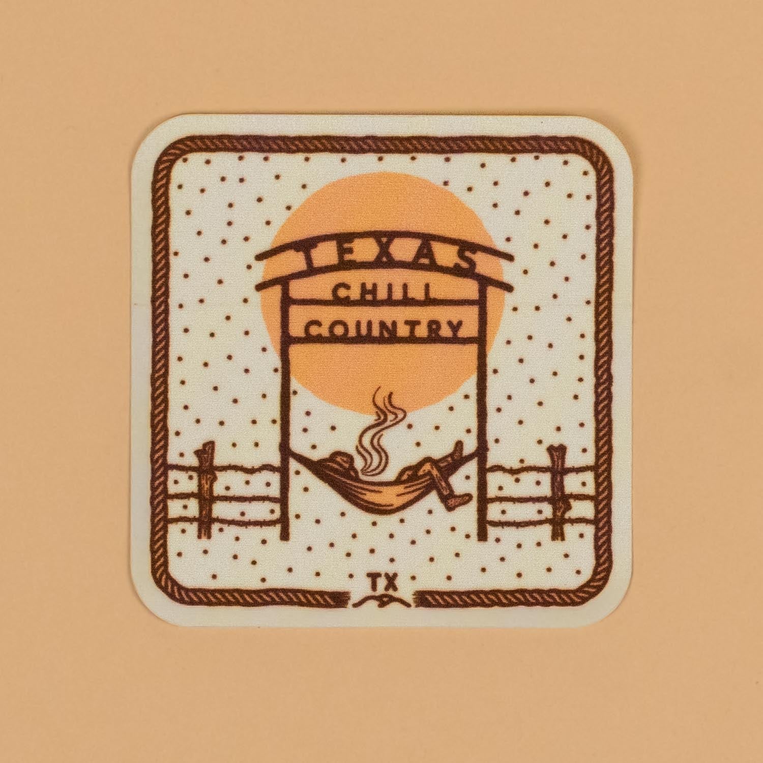 Chill Country Ranch Nylon Sticker Texas Hill Country Provisions Weatherproof Nylon 