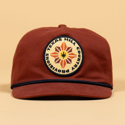High Noon Guadalupe Snapback THC Provisions Dark Amber Single Brushed Unstructured