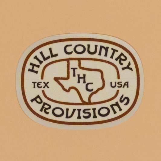 Hill Country Buckle Nylon Sticker Texas Hill Country Provisions Weatherproof Nylon 