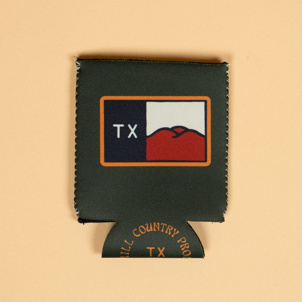 Hill Country Flag Neoprene Can Sleeve Texas Hill Country Provisions 