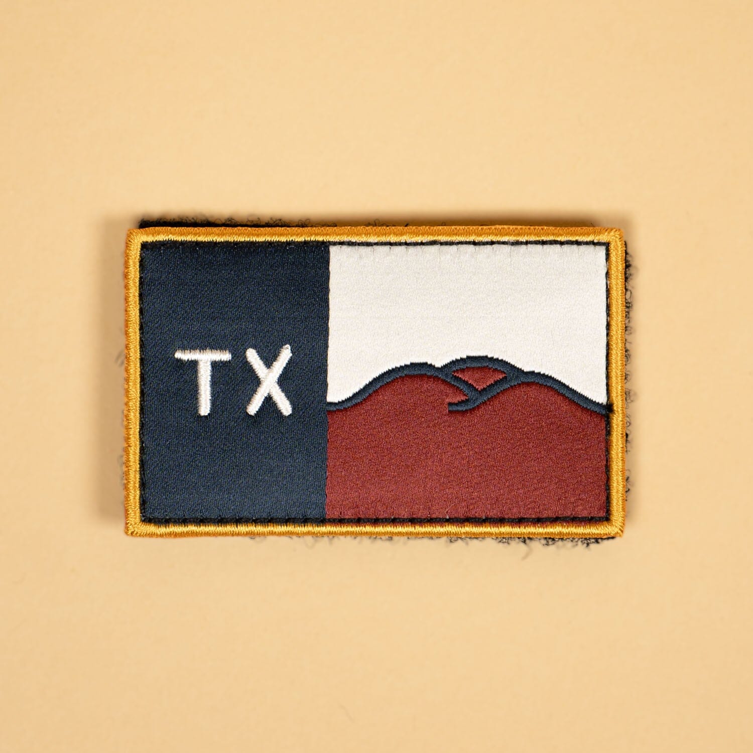 Hill Country Flag Patch Texas Hill Country Provisions Old Gold Border 