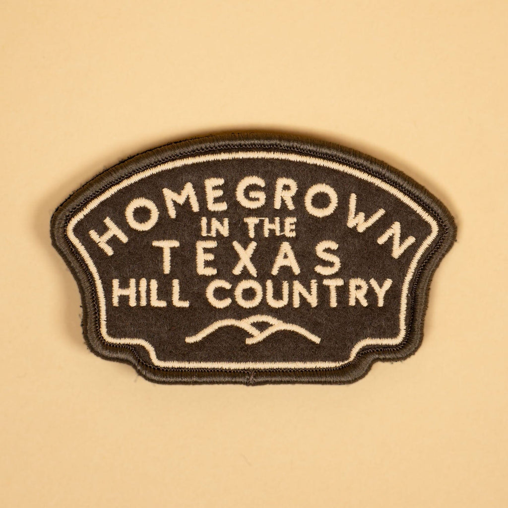 Homegrown Badge Patch Texas Hill Country Provisions Brown 
