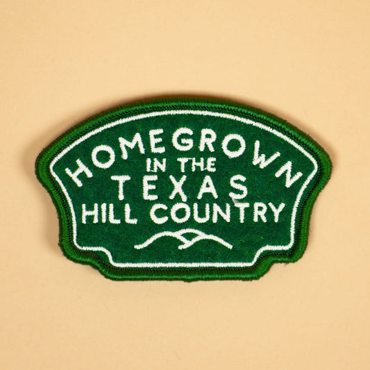 Homegrown Badge Patch Texas Hill Country Provisions Green 