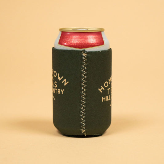 Homegrown Neoprene Can Sleeve Texas Hill Country Provisions 