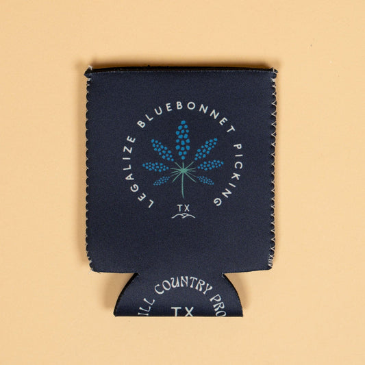 Legalize Bluebonnet Picking Neoprene Can Sleeve Texas Hill Country Provisions 