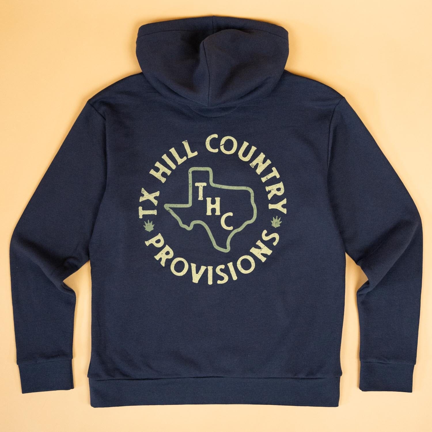 THC In Texas Campfire Hoodie Texas Hill Country Provisions Faded Navy S 