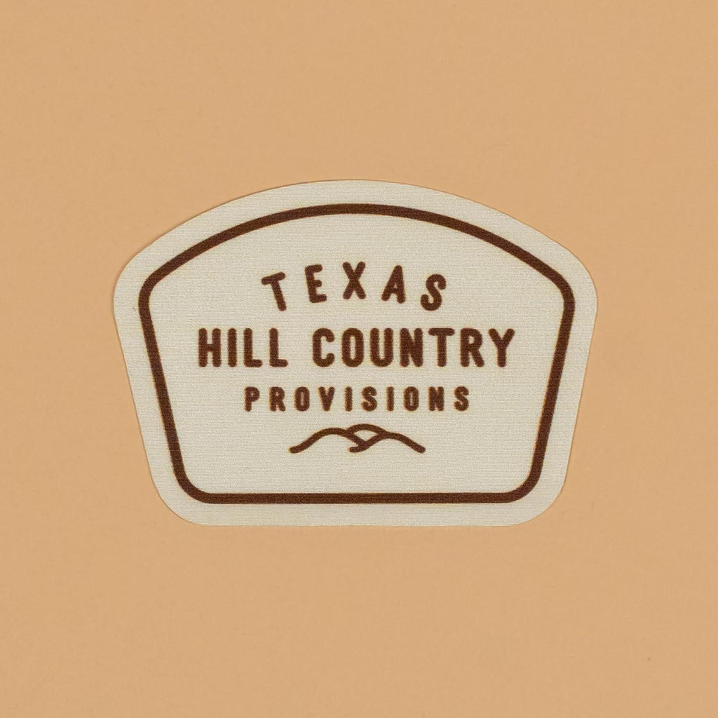 THC V1 Nylon Sticker Texas Hill Country Provisions Weatherproof Nylon 