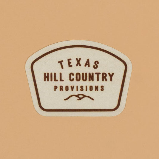 THC V1 Nylon Sticker Texas Hill Country Provisions Weatherproof Nylon 